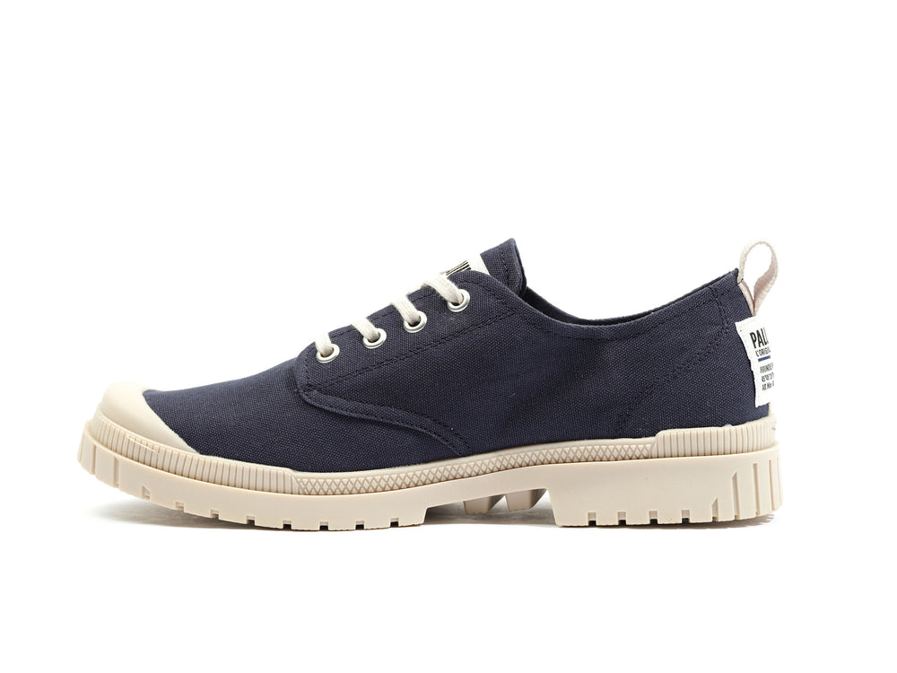 Zapatos Bajos Palladium PAMPA SP20 LOW CANVAS Mujer Indigo | Costa Rica-53841